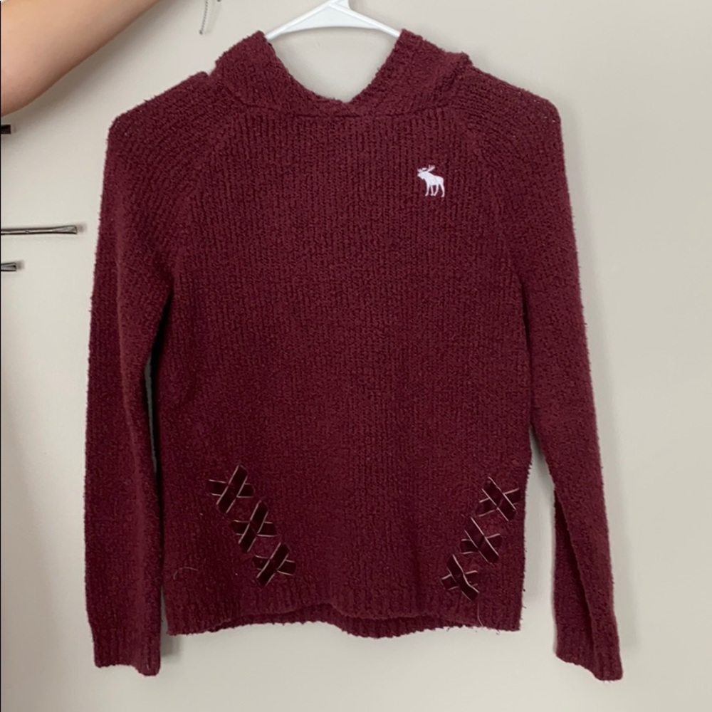 Soft sweater with hood